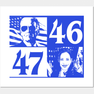 Joe Biden 46 | Kamala Harris 47 Posters and Art